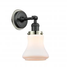 Innovations Lighting 203BK-BPPN-HRPN-G191 - Bellmont - 1 Light - 7 inch - Matte Black - Sconce