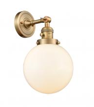 Innovations Lighting 203SW-BB-G201-8 - Beacon - 1 Light - 8 inch - Brushed Brass - Sconce