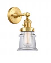 Innovations Lighting 203SW-SG-G182S - Canton - 1 Light - 5 inch - Satin Gold - Sconce