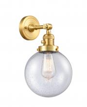 Innovations Lighting 203SW-SG-G204-8 - Beacon - 1 Light - 8 inch - Satin Gold - Sconce