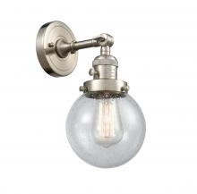 Innovations Lighting 203SW-SN-G204-6 - Beacon - 1 Light - 6 inch - Brushed Satin Nickel - Sconce