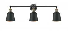  205-BAB-M9-BK-LED - Addison - 3 Light - 32 inch - Black Antique Brass - Bath Vanity Light