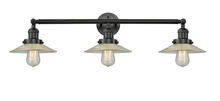  205-BK-G2 - Halophane - 3 Light - 33 inch - Matte Black - Bath Vanity Light