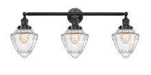  205-OB-G664-7 - Bullet - 3 Light - 34 inch - Oil Rubbed Bronze - Bath Vanity Light