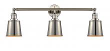 Innovations Lighting 205-PN-M9 - Addison - 3 Light - 32 inch - Polished Nickel - Bath Vanity Light