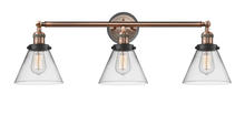 Innovations Lighting 205BP-ACBK-G42 - Cone - 3 Light - 32 inch - Antique Copper - Bath Vanity Light