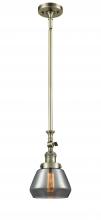 Innovations Lighting 206-AB-G173-LED - Fulton - 1 Light - 7 inch - Antique Brass - Stem Hung - Mini Pendant