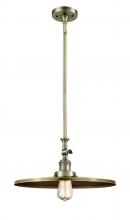 Innovations Lighting 206-AB-MFR-AB-16-LED - Appalachian - 1 Light - 16 inch - Antique Brass - Stem Hung - Mini Pendant