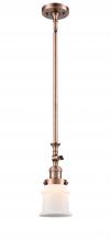  206-AC-G181S - Canton - 1 Light - 5 inch - Antique Copper - Stem Hung - Mini Pendant