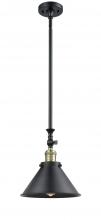  206-BAB-M10-BK - Briarcliff - 1 Light - 10 inch - Black Antique Brass - Stem Hung - Mini Pendant