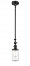  206-BK-G312 - Dover - 1 Light - 5 inch - Matte Black - Stem Hung - Mini Pendant