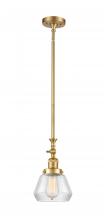  206-SG-G172 - Fulton - 1 Light - 7 inch - Satin Gold - Stem Hung - Mini Pendant