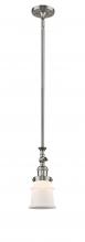  206-SN-G181S - Canton - 1 Light - 5 inch - Brushed Satin Nickel - Stem Hung - Mini Pendant