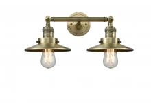 Innovations Lighting 208-AB-M4 - Railroad - 2 Light - 18 inch - Antique Brass - Bath Vanity Light