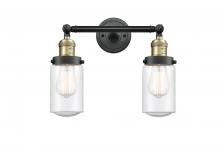 Innovations Lighting 208-BAB-G314 - Dover - 2 Light - 14 inch - Black Antique Brass - Bath Vanity Light