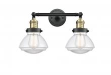  208-BAB-G322 - Olean - 2 Light - 17 inch - Black Antique Brass - Bath Vanity Light