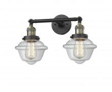  208-BAB-G532 - Oxford - 2 Light - 17 inch - Black Antique Brass - Bath Vanity Light