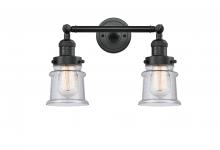 Innovations Lighting 208-BK-G184S - Canton - 2 Light - 17 inch - Matte Black - Bath Vanity Light