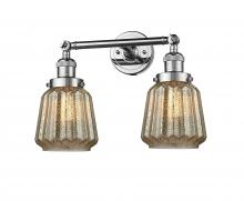 Innovations Lighting 208-PC-G146 - Chatham - 2 Light - 16 inch - Polished Chrome - Bath Vanity Light