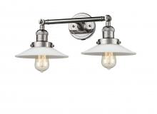  208-PN-G1 - Halophane - 2 Light - 18 inch - Polished Nickel - Bath Vanity Light