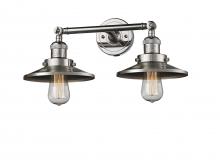 Innovations Lighting 208-PN-M1 - Railroad - 2 Light - 18 inch - Polished Nickel - Bath Vanity Light