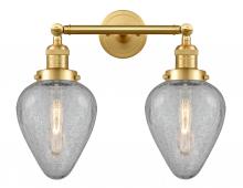  208-SG-G165 - Geneseo - 2 Light - 17 inch - Satin Gold - Bath Vanity Light