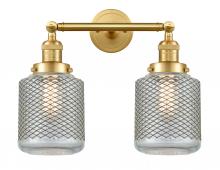  208-SG-G262 - Stanton - 2 Light - 16 inch - Satin Gold - Bath Vanity Light