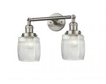 Innovations Lighting 208-SN-G302 - Colton - 2 Light - 16 inch - Brushed Satin Nickel - Bath Vanity Light