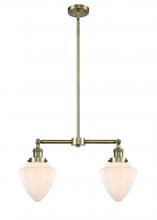 Innovations Lighting 209-AB-G661-7 - Bullet - 2 Light - 22 inch - Antique Brass - Stem Hung - Island Light