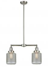  209-SN-G262 - Stanton - 2 Light - 23 inch - Brushed Satin Nickel - Stem Hung - Island Light