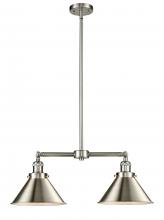  209-SN-M10-SN - Briarcliff - 2 Light - 21 inch - Brushed Satin Nickel - Stem Hung - Island Light