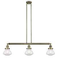 Innovations Lighting 213-AB-G322 - Olean - 3 Light - 39 inch - Antique Brass - Stem Hung - Island Light