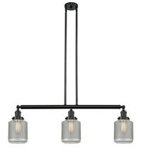 Innovations Lighting 213-BK-G262 - Stanton - 3 Light - 39 inch - Matte Black - Stem Hung - Island Light