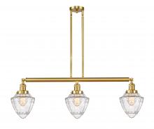 Innovations Lighting 213-SG-G664-7 - Bullet - 3 Light - 38 inch - Satin Gold - Stem Hung - Island Light