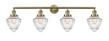 Innovations Lighting 215-AB-G664-7 - Bullet - 4 Light - 46 inch - Antique Brass - Bath Vanity Light