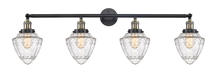 Innovations Lighting 215-BAB-G664-7 - Bullet - 4 Light - 46 inch - Black Antique Brass - Bath Vanity Light