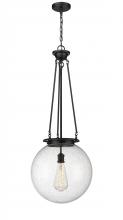 Innovations Lighting 221-1P-BK-G204-16 - Beacon - 1 Light - 16 inch - Matte Black - Chain Hung - Pendant