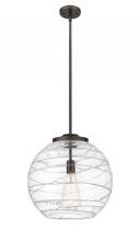 Innovations Lighting 221-1S-OB-G1213-16-BB-95-LED - Athens Deco Swirl - 1 Light - 16 inch - Oil Rubbed Bronze - Cord hung - Pendant