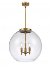 Innovations Lighting 221-3S-BB-G122-18-LED - Athens - 3 Light - 18 inch - Brushed Brass - Cord hung - Pendant