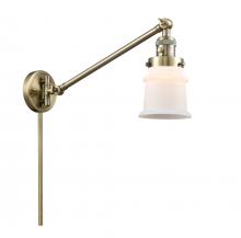  237-AB-G181S - Canton - 1 Light - 8 inch - Antique Brass - Swing Arm