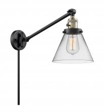 Innovations Lighting 237-BAB-G42 - Cone - 1 Light - 8 inch - Black Antique Brass - Swing Arm