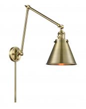  238-AB-M13-AB - Appalachian - 1 Light - 8 inch - Antique Brass - Swing Arm