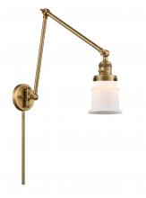  238-BB-G181S - Canton - 1 Light - 8 inch - Brushed Brass - Swing Arm