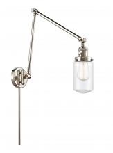 Innovations Lighting 238-PN-G312 - Dover - 1 Light - 5 inch - Polished Nickel - Swing Arm