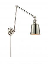 Innovations Lighting 238-PN-M9-PN - Addison - 1 Light - 8 inch - Polished Nickel - Swing Arm