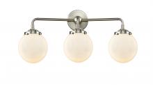 Innovations Lighting 284-3W-SN-G201-6 - Beacon - 3 Light - 24 inch - Brushed Satin Nickel - Bath Vanity Light