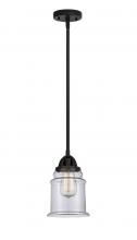  288-1S-BK-G182-LED - Canton - 1 Light - 6 inch - Matte Black - Cord hung - Mini Pendant