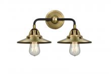 Innovations Lighting 288-2W-BAB-M4-AB - Railroad - 2 Light - 16 inch - Black Antique Brass - Bath Vanity Light