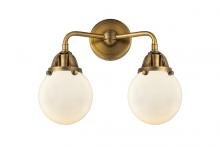 Innovations Lighting 288-2W-BB-G201-6 - Beacon - 2 Light - 14 inch - Brushed Brass - Bath Vanity Light