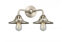 Innovations Lighting 288-2W-SN-M2-SN - Railroad - 2 Light - 16 inch - Brushed Satin Nickel - Bath Vanity Light